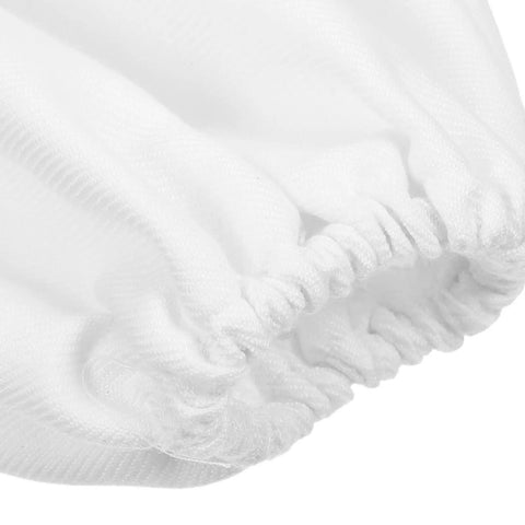 Close-up of elasticized cuff of Heavy Duty Canvas Sandblast Sleeves For Sandblasting Cabinets Abrasion Resistant Arm Guard Workwear.