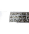 M3 304 Stainless Hex Socket Head Cap Screws And Nuts Kit in compact case, 150 pcs each, Grade 8.8 high strength bolts