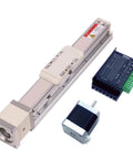 Fully Integrated X Axis Sliding Stage, Fully Enclosed CNC Sliding Table, 100W Servo Drive Kit W/ 5mm Lead Screw components image.
