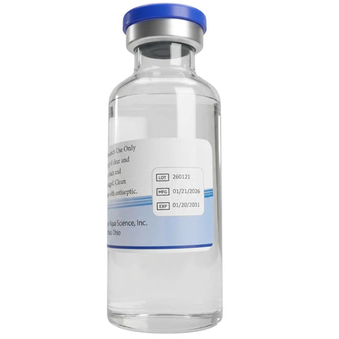 Reconstitution Solution 2-Pack - 30ml - Ultra Clean Solution in Premium Glass Vials | Made in USA, premium glass vial image