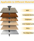 Two Inch Wood Deck Screws Number Eight By Two, 300 Piece Pack, Black Rust Resistant screws for various materials