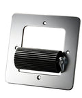 Wall Opening Cable Guide Tool With Square Ribbed Roller Frame For Electrical Repair And Home Wiring Projects Handy Workhorse For Tight Spaces And Electrician Maintenance 3.15 X 3.15 In Compact Size, galvanized steel