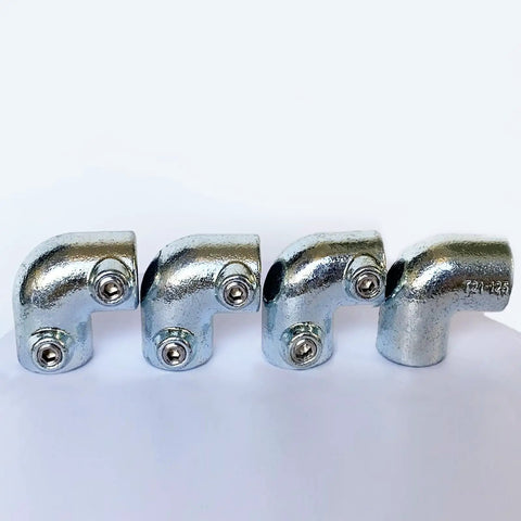 4 Pack 1/2 Inch Galvanized Pipe Fittings 90 Degree Elbows Malleable Iron Slip On Connection For DIY Pipe Furniture Frames And Garden Projects Built To Last.