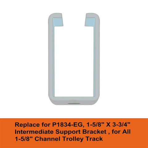 Heavy Duty Intermediate Support Hanger Bracket For 1-5/8 Inch Strut Channel, Hot Dip Galvanized Steel, front view