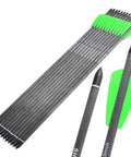 15 Inch Carbon Crossbow Bolts With 100 Grain Removable Tips And Moon Nocks, Pro Grade Durable Shafts For Hunting And Target Practice