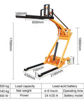 Dude, this electric stacker is legit awesome for your warehouse or workshop; 500kg capacity, foldable design, 170cm lift height.