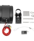 Top Notch 45 Lb Electric Anchor Winch For Boats With Remote Control, includes motor, mounting bracket, and remote.