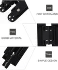 Heavy Duty Metal Invisible Door Hinge 180 Degree Concealed Cross Swing For Wooden Doors Load Bearing Up To 40kg Black Titanium Finish