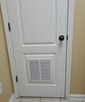 Rugged Steel Air Return Grille For 12 By 12 In Duct Opening With Louvers Screws Included For Quick Install Paintable Matte White Finish