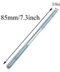 Lyot 185 Millimeter Bike Axle For Multiple Speed Rear Hub 3 Eighths Inch Silver