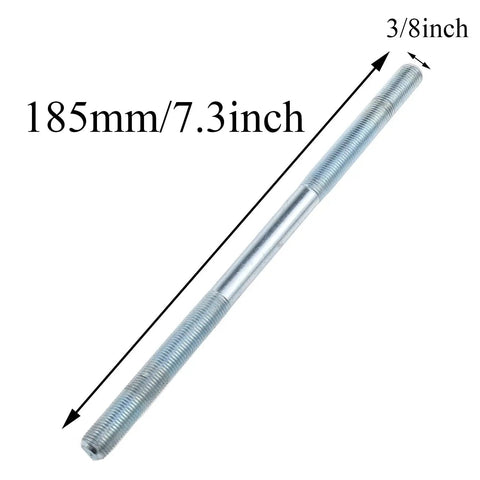 Lyot 185 Millimeter Bike Axle For Multiple Speed Rear Hub 3 Eighths Inch Silver