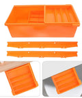 Desk Storage Drawer Box With Three Tier Compartments For Under Desk Organization Large Capacity Plastic Desktop Organizer