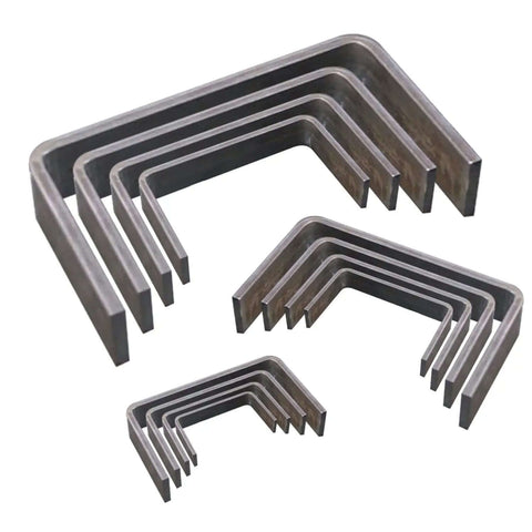 Bended metal pieces using Floor Type Compact Metal Bender With 38 Inch Stand And Large Base Plate 14 Dies UBM 30