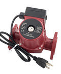 Three Speed Circulator Pump For Hot Water Hydronic Heating with power cord, compact size for easy installation.