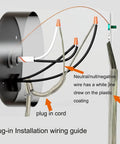 Plug-in installation wiring guide for Edison Brass Wall Sconces Set Of Two Plug In Swing Arm Lights With On Off Switch.
