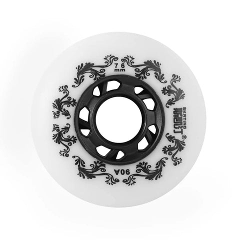 4 Pack Inline Skate Wheels Without Bearings And Spacers 90A Outdoor Freestyle Durable Replacement Wheels 76mm For Roller Hockey Skates