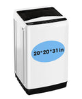 Compact Portable Washing Machine Offering Ten Automatic Wash Settings And 360 Splash Clean Power, measuring 20*20*31 in, space-saving design.