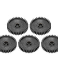 5 Piece Steel Servo Spur Gear Set With 24 Tooth Internal Spline, 0.8 Modulus Gears For Precision Drive Systems shown in a group display