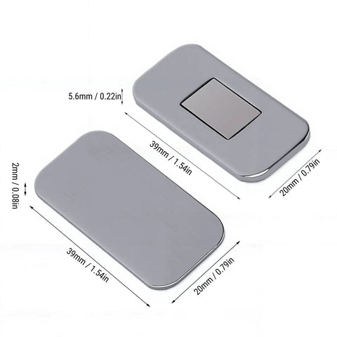 No Drill Magnetic Cabinet Door Catch With Adhesive Backing Stainless Steel Closure Magnet For Kitchen Cabinets dimensions