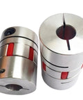One Pack Heavy Duty Plum Elastic Coupler For Servo Motor Builds, 40mm OD, anti-backlash design, suitable for CNC routers.