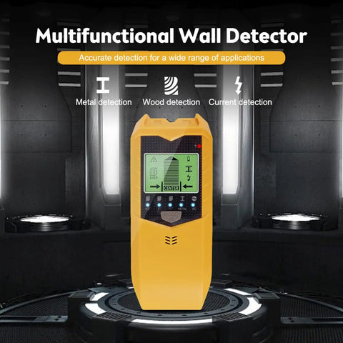Reliable 5 In 1 Stud Finder Sensor With Bright Lcd Display And Instant Audio Alerts Battery Powered Wall Scanner Detector That Snags Boards And Wires Quick Saving Your Knuckles On Any Weekend Home Fix Up Gig