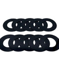 40mm Bucket Pin Shim Kit Set 10 Pack Fits WB93 WB97 WB140 WB150 Heavy Equipment Replacement Washers Spacers Tightens Worn Pin Joints For Excavators And Loaders Beef Up Stability Lock It In By Reducing Play, black steel shims