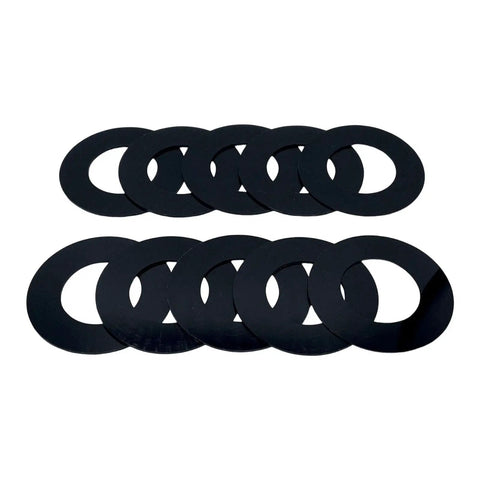 40mm Bucket Pin Shim Kit Set 10 Pack Fits WB93 WB97 WB140 WB150 Heavy Equipment Replacement Washers Spacers Tightens Worn Pin Joints For Excavators And Loaders Beef Up Stability Lock It In By Reducing Play, black steel shims