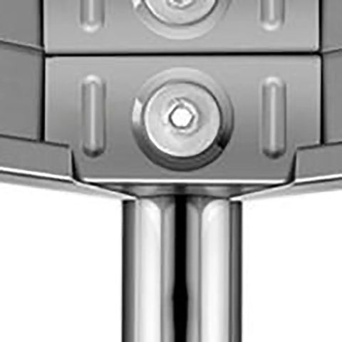 Close-up of Heavy Duty Stainless Steel Shelving Unit Engineered To Handle Beefy Loads Without Bending Or Sagging setup detail.