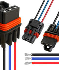 Six Pack Plug And Play Three Pin Wiring Harness Connectors For Pulse Bar Setup Badass Trail Ready Electrical Adaptor For Ranger RZR And General Models 2018 Through 2026 with tinned copper wires.