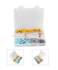 DIY Friendly Self Tapping Screw Kit With Anchors, 200 Pieces, 10 Sizes And 4 Colors, Stainless Steel Hardware Set