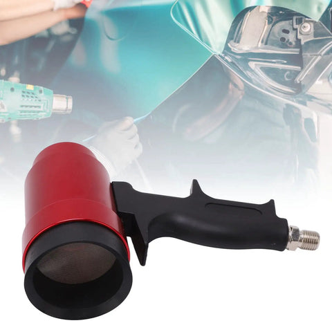 High Volume 6000L Per Minute Industrial Heat Gun For Shrink Wrapping Tubing Drying And Water Based Paint Curing in red with black handle.