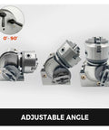 Badass Heavy Duty Dividing Head Indexing Kit With 4 Inch Three Jaw Chuck Mt2 Tailstock For Cnc Milling Grinders 90 Degree Tilt Adjustments showcase adjustable angles.