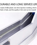 Close-up of Lazy Shoe Cover Dispenser Steps On Slickly, featuring durable ABS plastic design for long service life.