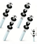 Get Ready For A Solid Fix With These Four Sets Of Heavy Duty Universal Toilet Seat Bolts Featuring 3 Inch 304 Stainless Steel Construction That Stops Leaks And Prevents Rust For A Super Durable And Leak Free Restroom Repair Job. 4 pack toilet seat bolts with 3 inch stainless steel screws and washers