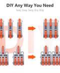 32 Piece Lever Wire Connector Kit for Quick Splicing, showing 1-way, 2-way, and 3-way configurations for DIY projects
