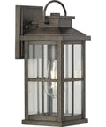 Outdoor One Light Wall Lantern From Williamston Collection In Antique Pewter Finish With Clear Glass For Wet Locations Classic Yet Modern Exterior Lighting
