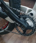 Crank Arm Set 175mm 104 BCD With Bottom Bracket Kit And Chainring Bolts For MTB BMX And Road Bikes installed on bike