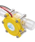 Go-To Portable Micro Hydroelectric Generator For Small Water Flow Half Inch Inlet, 10W 12V Charger Power, compact turbine.