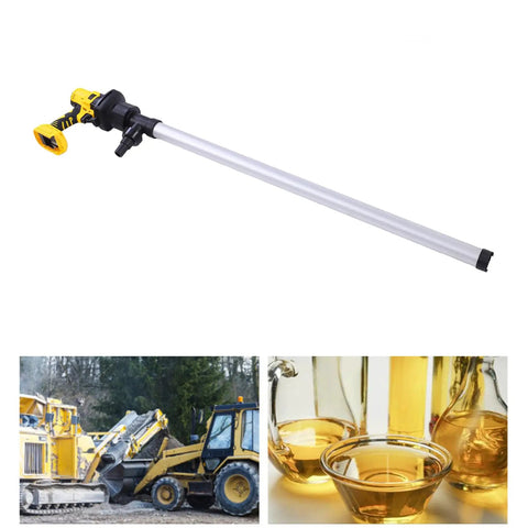 Garosa 60-80LPM Electric Drum Pump With Lithium Battery And Aluminum Pipe, High Speed 8000Rpm For Derv Lubricating Oil Water Kerosene, Excellent Sealing For Standard Drums