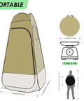 Easy Pop Up Camping Shower Tent With Privacy Changing Room For Outdoor Bathroom Army Green Portable Toilet With Rain Cover