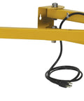 20W LED Dock Light With 40 Inch Folding Arm, 1700 Lumens, IP65 Rated Yellow Job Site Light shown extended horizontally