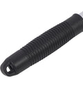 Acouto Measuring Wheel Portable Adjustable Distance Measuring Tool for close-up of textured black rubber handle.
