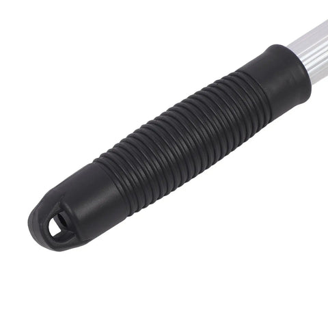 Close-up of the Yctze Metric Measuring Wheel handle with a textured grip for ergonomic use and comfort.