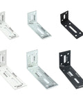 Various sizes and colors of Heavy Duty L Bracket Shelf Mount In Cold Rolled Steel Wall Corner Brace for versatile applications