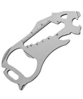Compact Stainless Steel Multitool Keychain With Bottle Opener And Screwdriver Ruler For Hiking Camping Travel And Everyday Carry