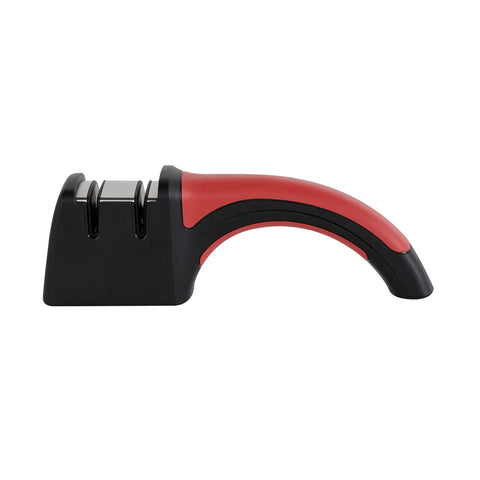 Pronto Hone 15 Degree Knife Sharpener Two Stage with precise angle control and compact red handle for home chefs