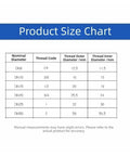 Product size chart for Heavy Duty Female Threaded Ball Valve Switch With Lock Tight Seal And Runs Slick Handle Design