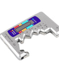 2 Pack Universal Battery Tester And Checker For AA AAA C D 9V And Button Cell Batteries Handy Voltage Meter For Household Batteries Portable Silver Monitor Tool silver battery tester