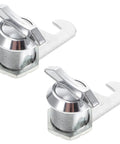 Keyless Cabinet Locks With Anti Theft Cam Latch Zinc Alloy Metal Drawer Lock Set For Cabinets File Cabinets Drawers And Cupboards Secure Home Or Office Smooth Texture 2 Pack