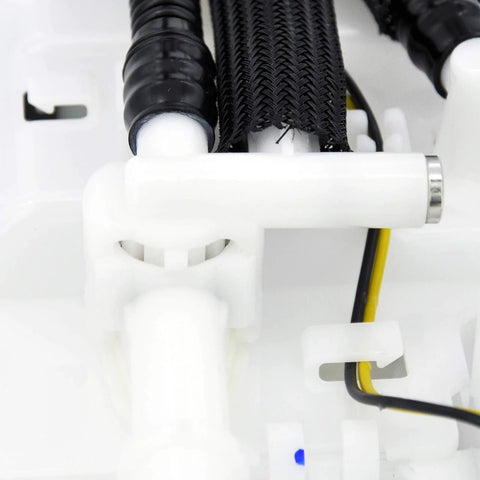Close-up of Cadillac CTS STS Fuel Pump Module Assembly Fits 2004 Through 2007 2.8L 3.6L 4.6L 5.7L 6.0L Direct Fit with wiring.
